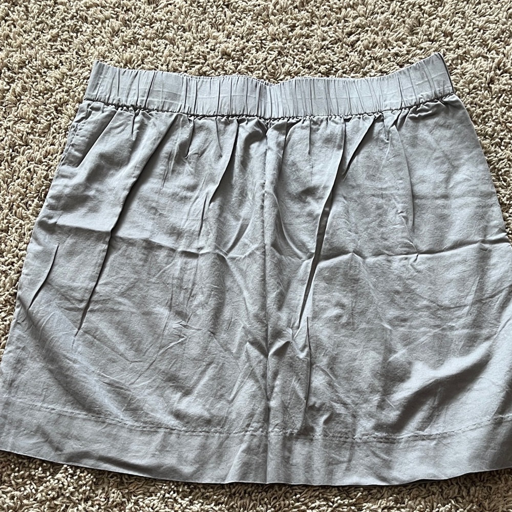 J. Crew Charcoal Cotton Skirt